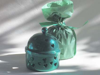 Clochette  parfum aluminium verte